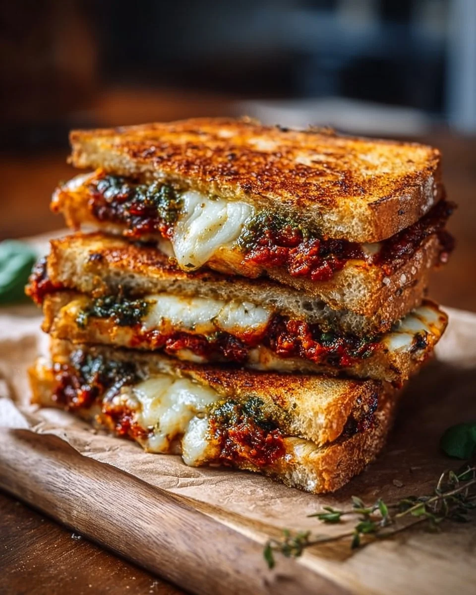 Sun-Dried Tomato Pesto Grilled Cheese: A Flavor Delight!