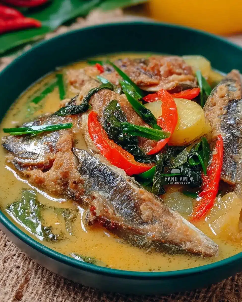Delicious stewed tambakol fish served with vegetables