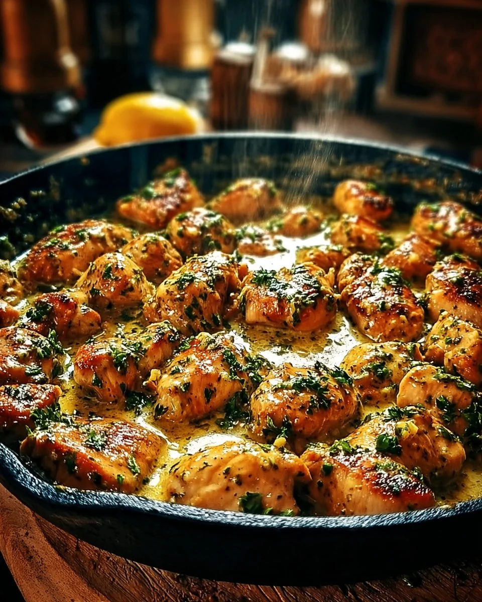 Texas Roadhouse-Style Garlic Butter Chicken Skillet
