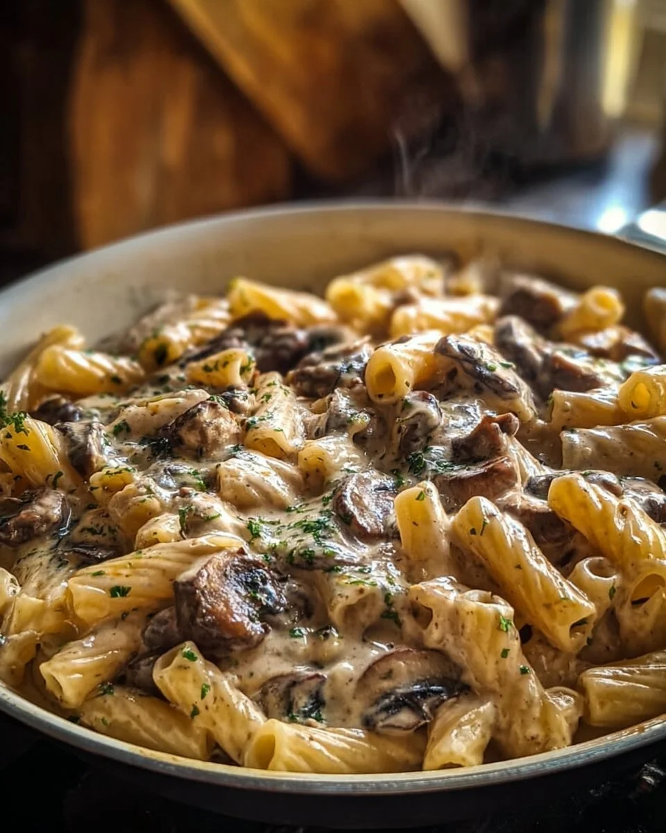Creamy Tuscan Mushroom Pasta Skillet: A Weeknight Delight