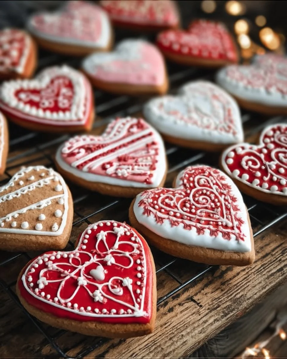 Valentine Heart Cookies