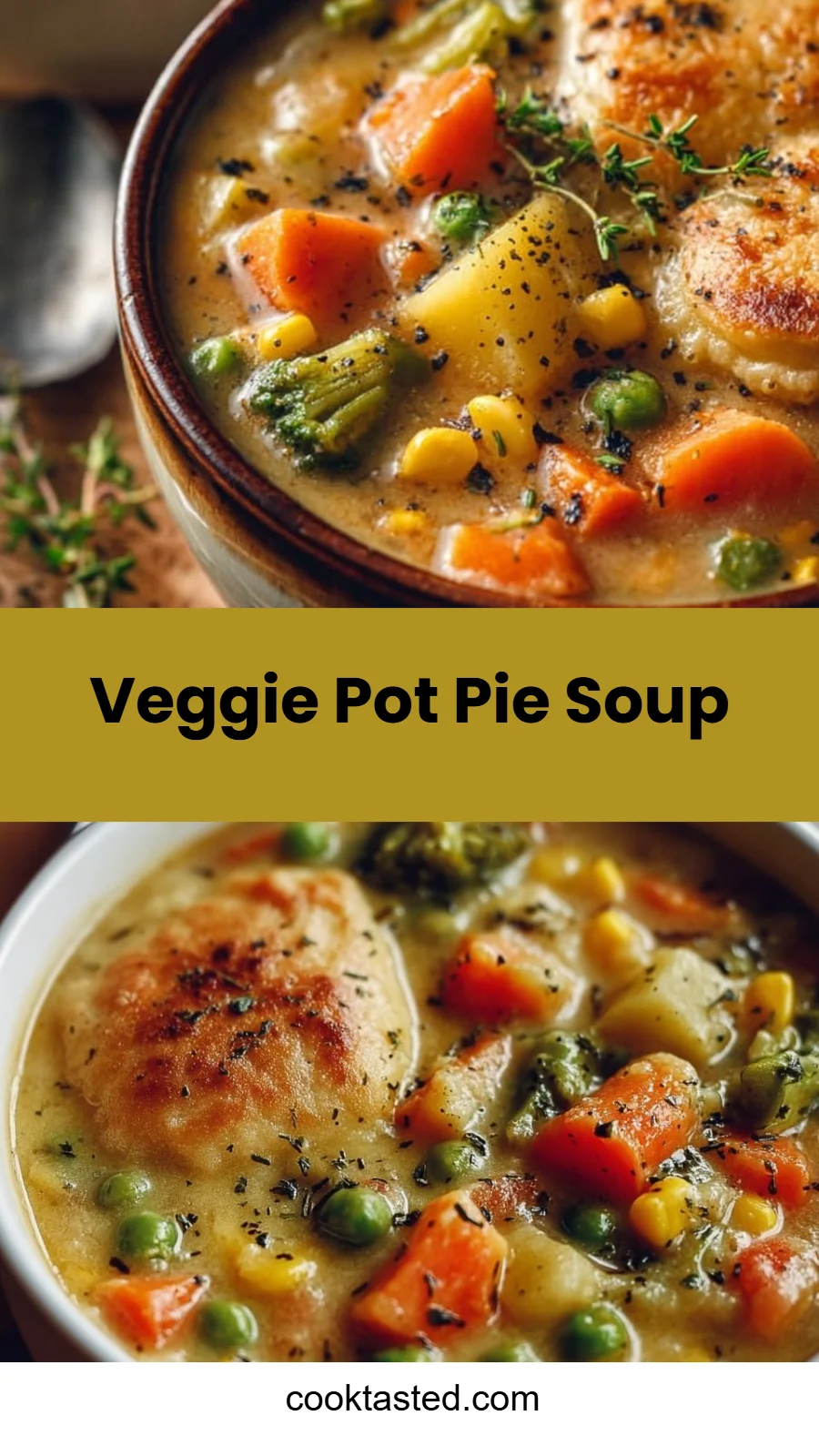 Veggie Pot Pie Soup