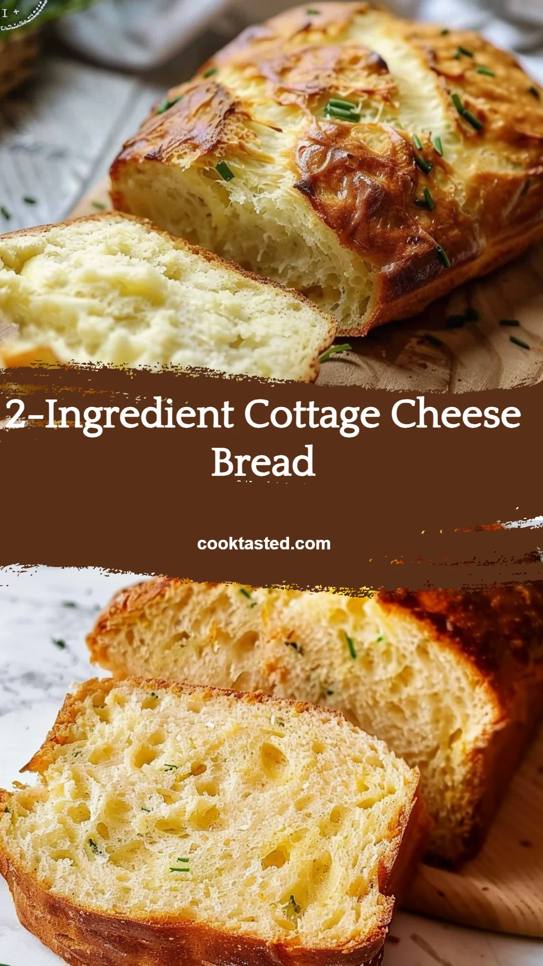 2-Ingredient Cottage Cheese Bread