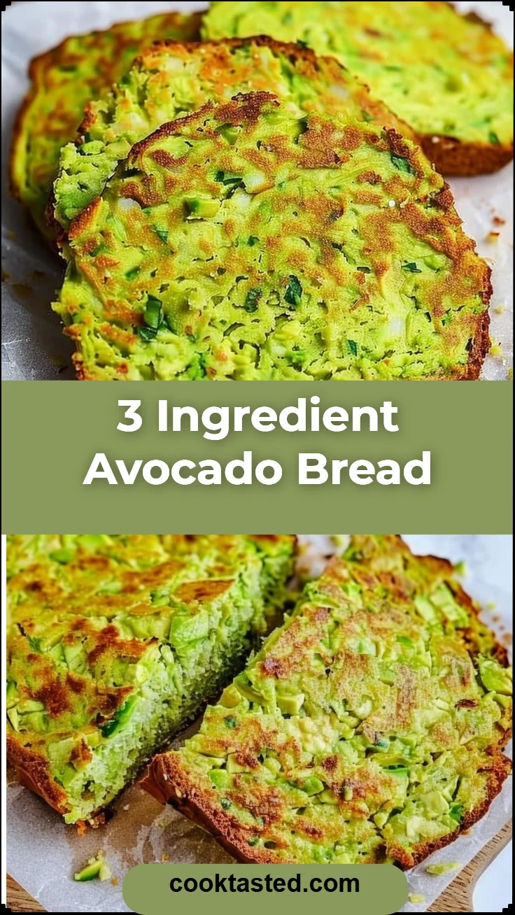3 Ingredient Avocado Bread