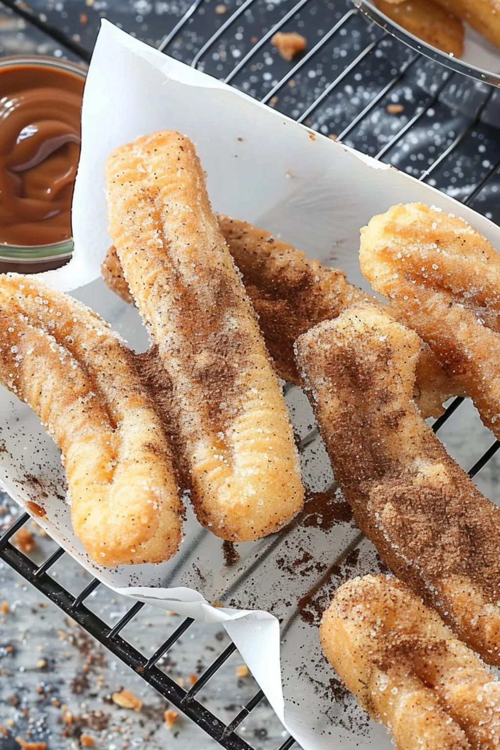 Air Fryer Nutella Stuffed Churros
