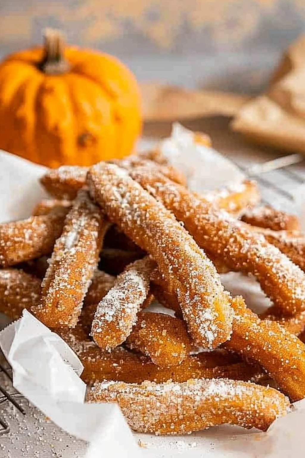 Air Fryer Pumpkin Churros