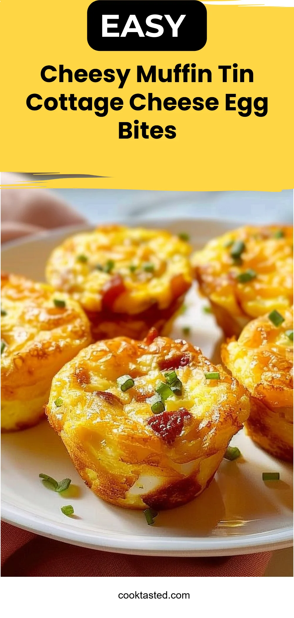 Cheesy Muffin Tin Cottage Cheese Egg Bites