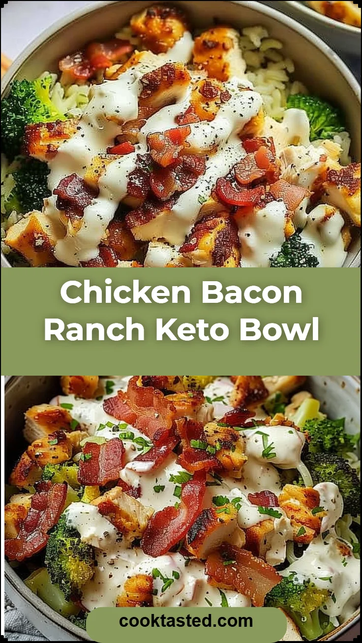 Chicken Bacon Ranch Keto Bowl