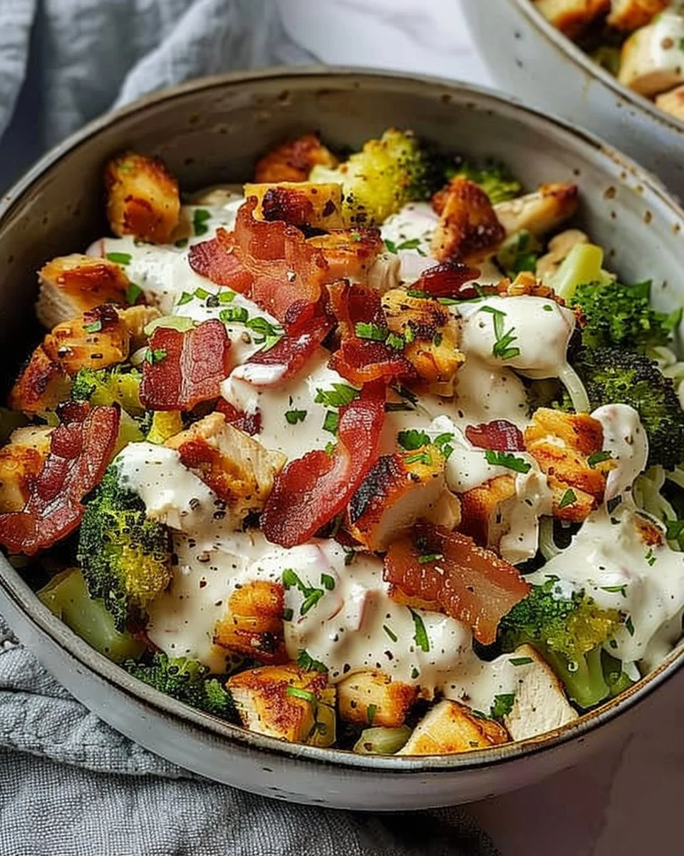 Irresistible Chicken Bacon Ranch Keto Bowls in 40 Minutes