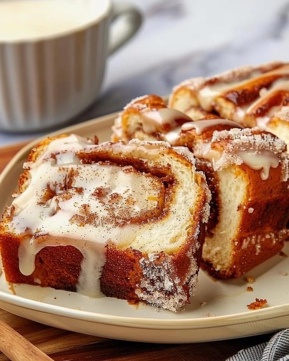 Cinnamon Roll Cottage Cheese Loaf