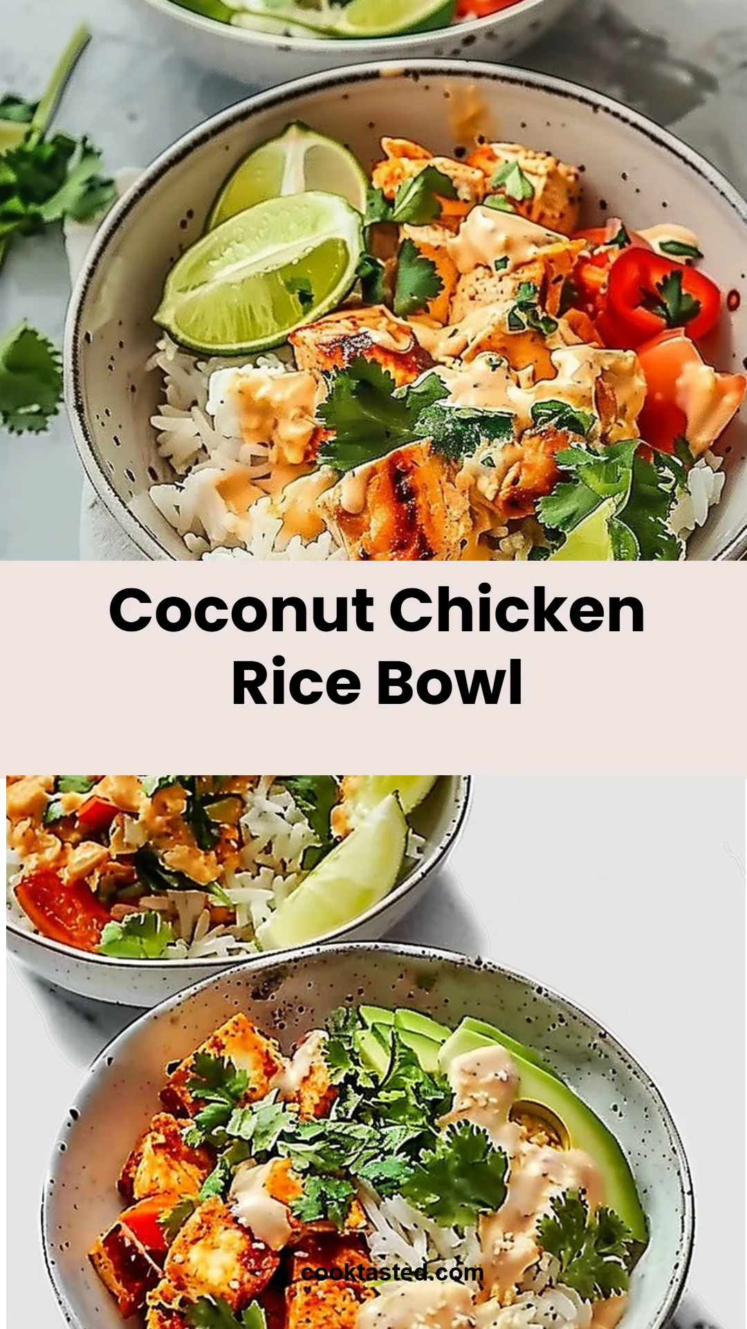 Coconut Chicken Rice Bowl