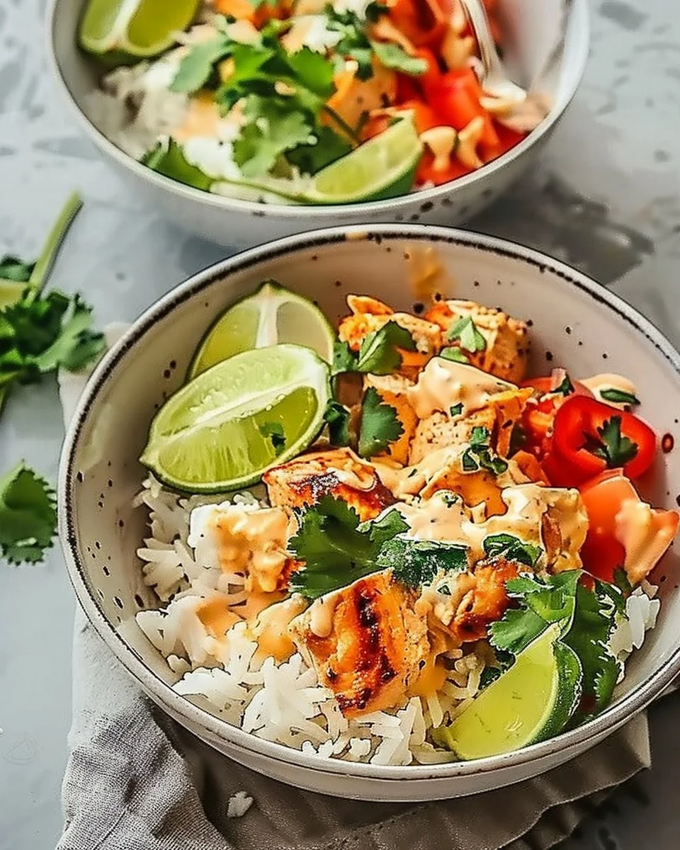 Coconut Chicken Rice Bowl: A Tropical Twist in 20 Minutes
