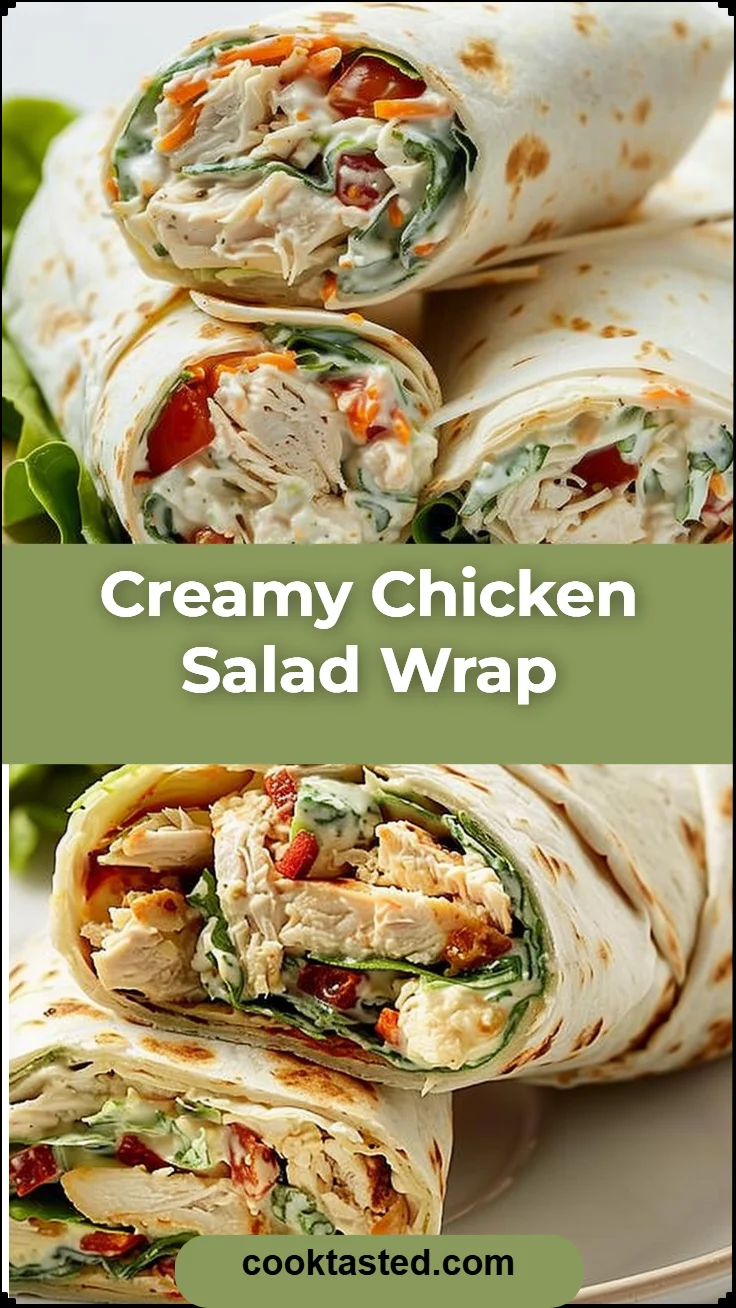Creamy Chicken Salad Wrap