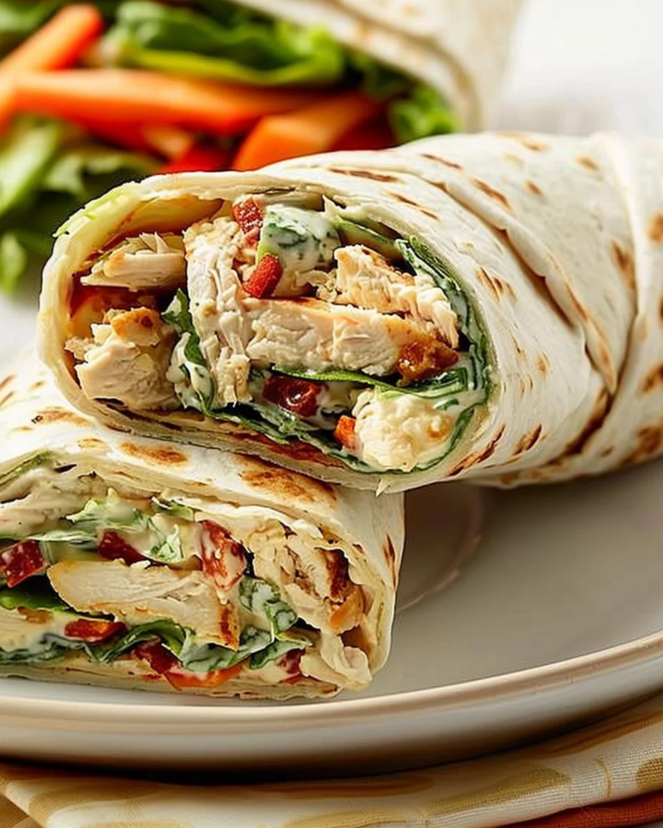 Creamy Chicken Salad Wrap