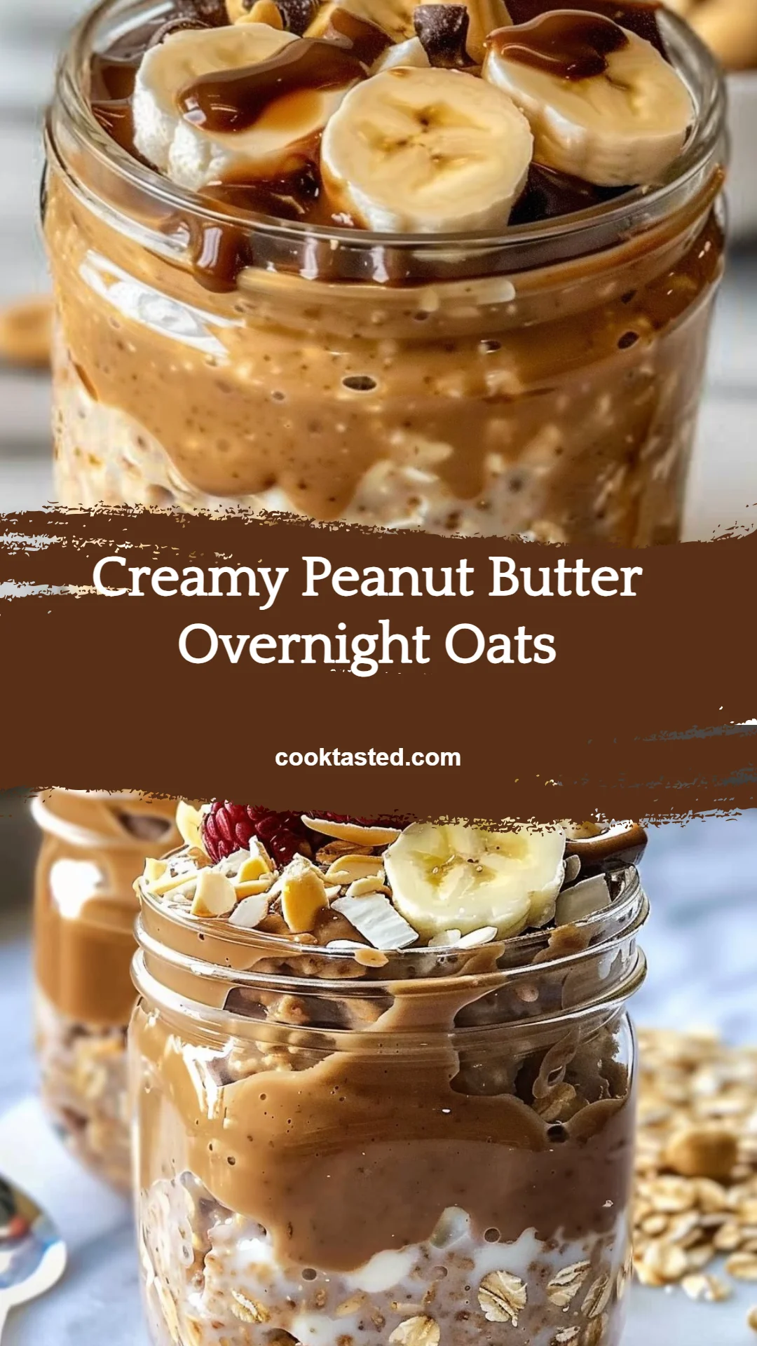 Creamy Peanut Butter Overnight Oats