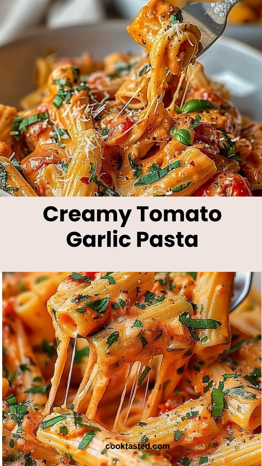Creamy Tomato Garlic Pasta