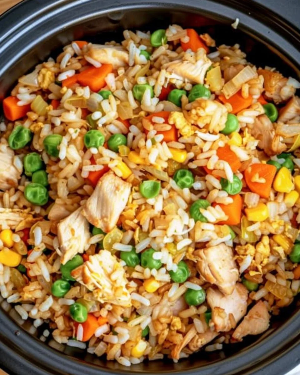 Crockpot Chicken Fried Rice