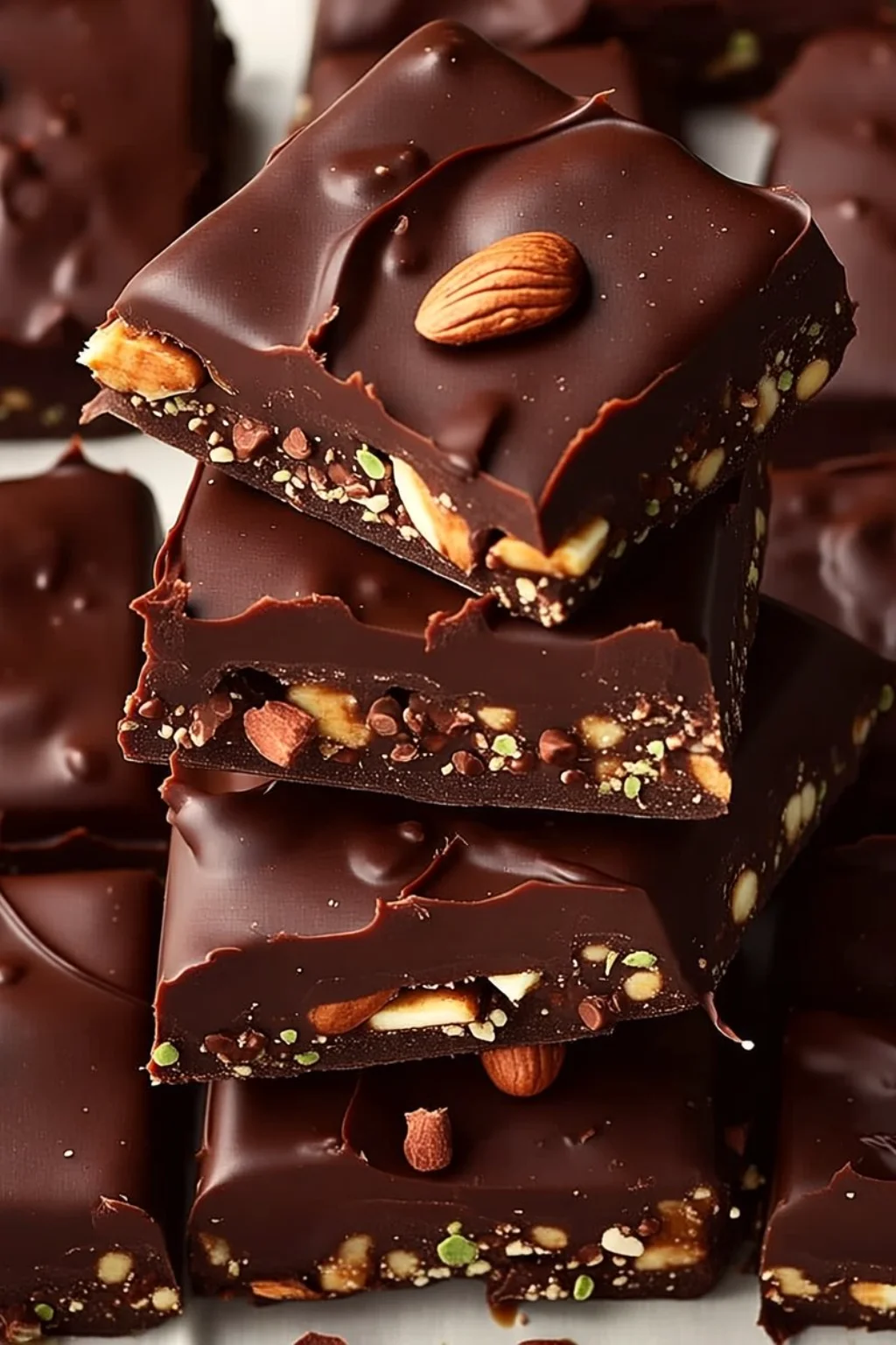 Dark Chocolate Nut Squares