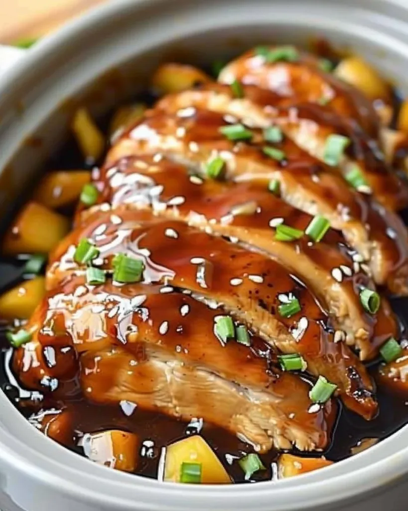 Crockpot Teriyaki Chicken ready to serve, showcasing a delicious Asian-inspired dish.