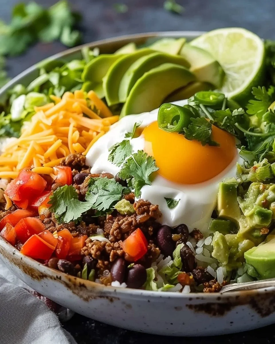 Easy Low Carb Burrito Bowl - 25min Breakfast Protein-Packed