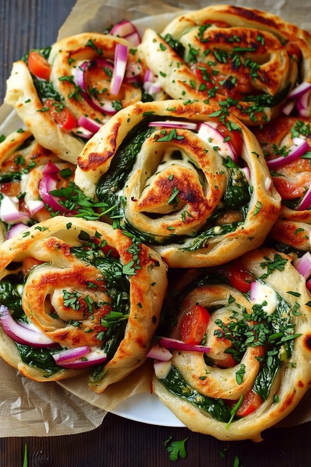 Flavorful Mediterranean Pinwheels - A Bite-Sized Escape to the Coast | Whole Food Recipes, Healthy Food Dishes, Recipes