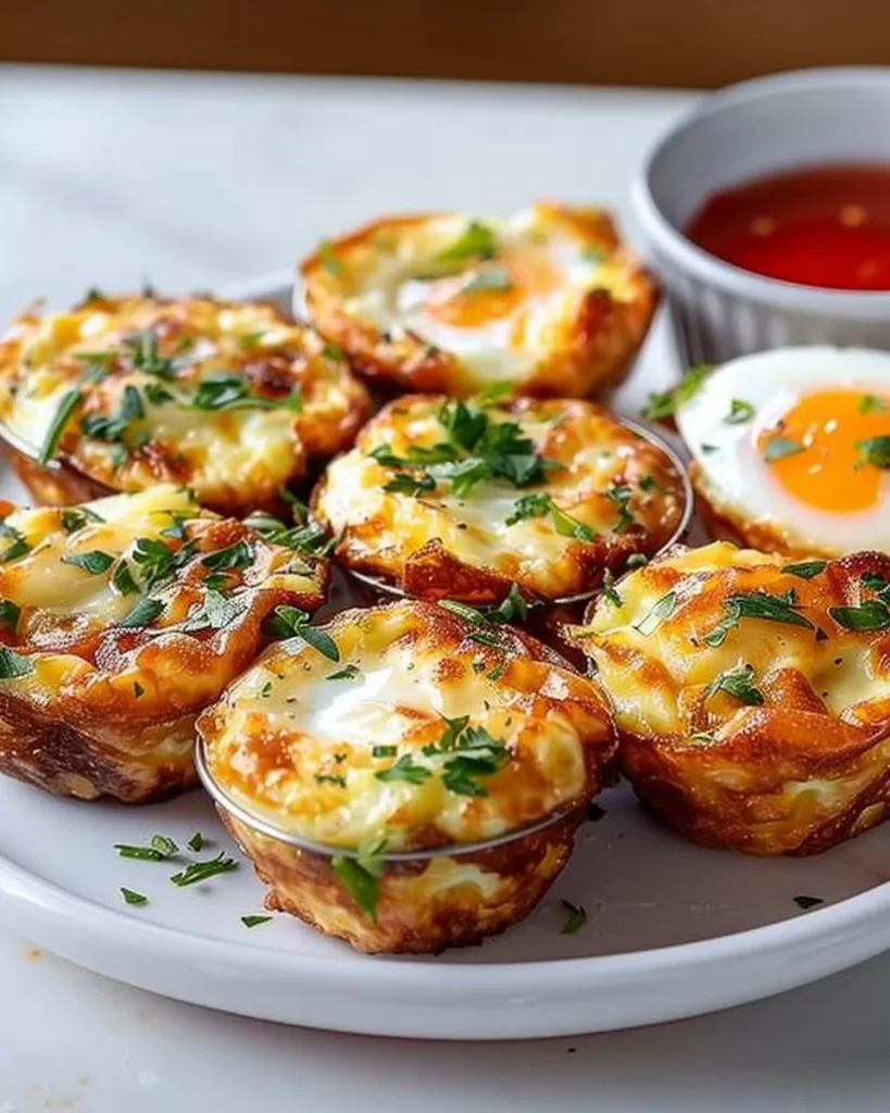 Fluffy high-protein egg bites served on a plate