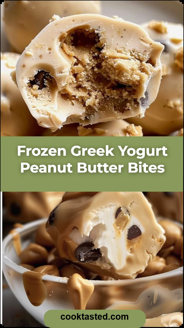 Frozen Greek Yogurt Peanut Butter Bites
