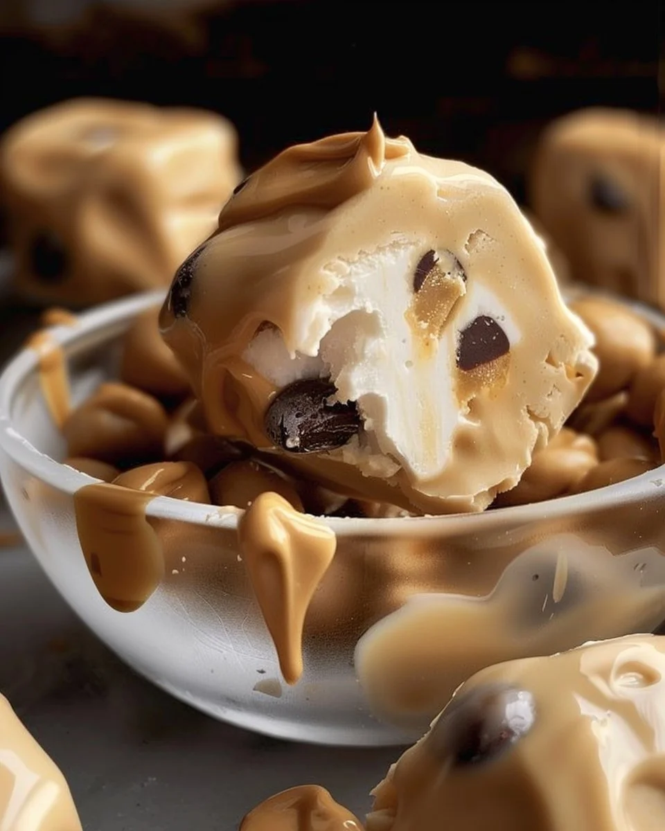 Frozen Greek Yogurt Peanut Butter Bites