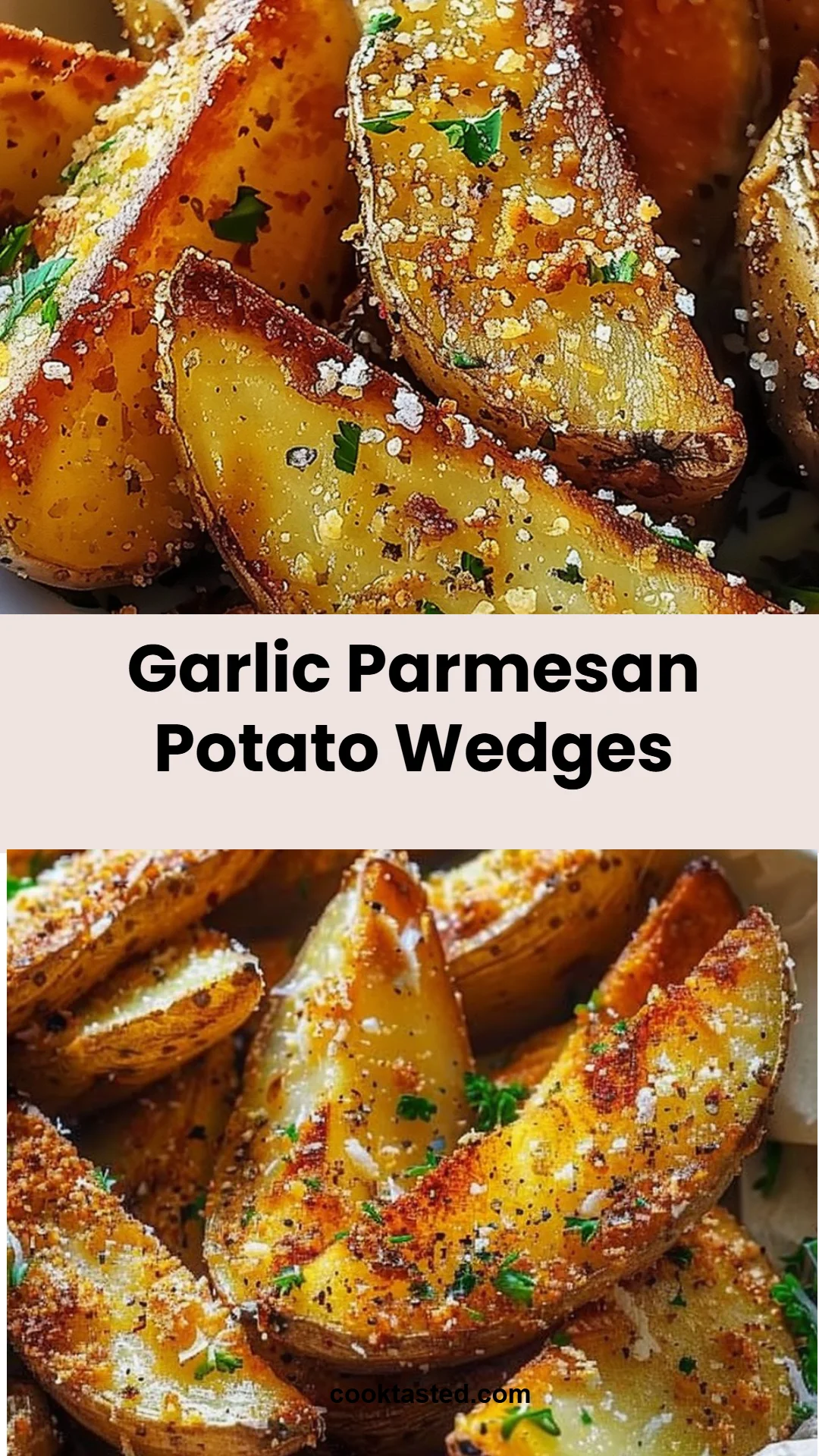 Garlic Parmesan Potato Wedges