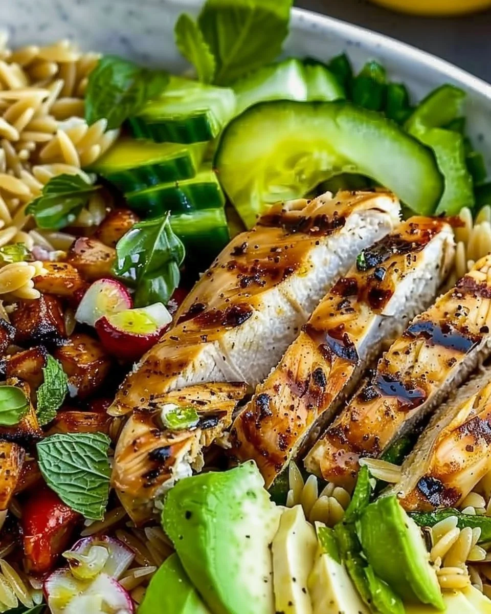 Grilled Chicken Orzo Salad – A Vibrant Summer Meal You’ll Crave