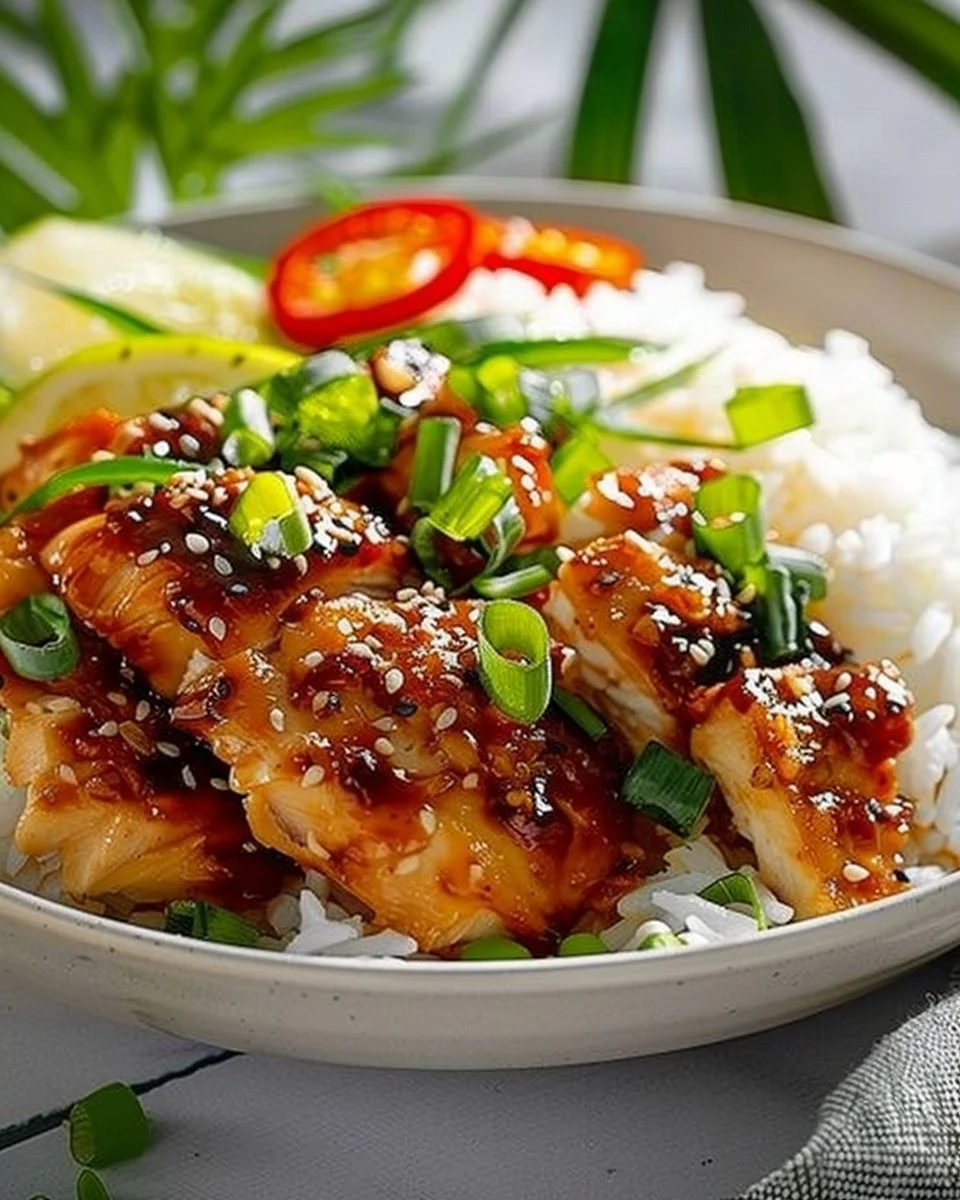 Hawaiian Chicken and Coconut Rice