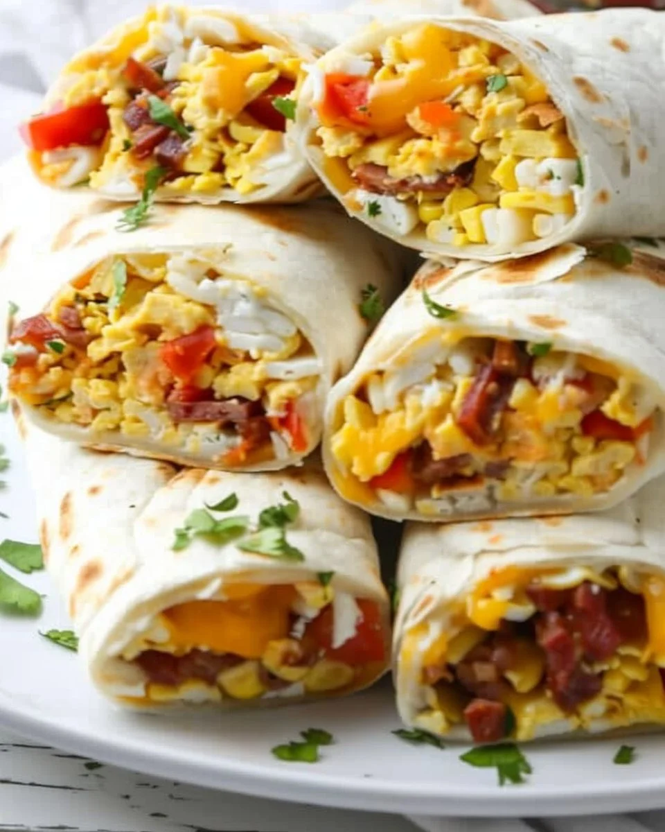 Healthy Low Carb Breakfast Burritos