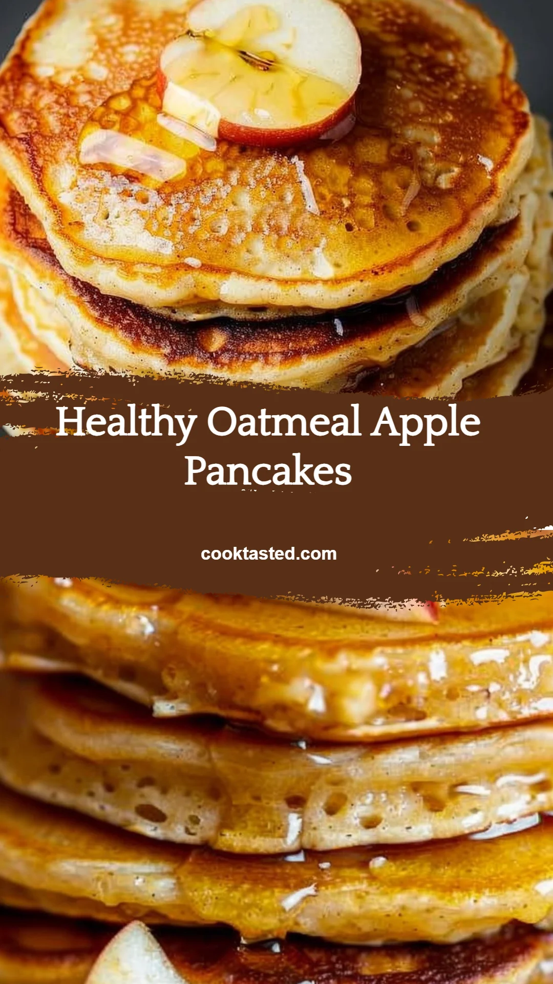 Healthy Oatmeal Apple Pancakes