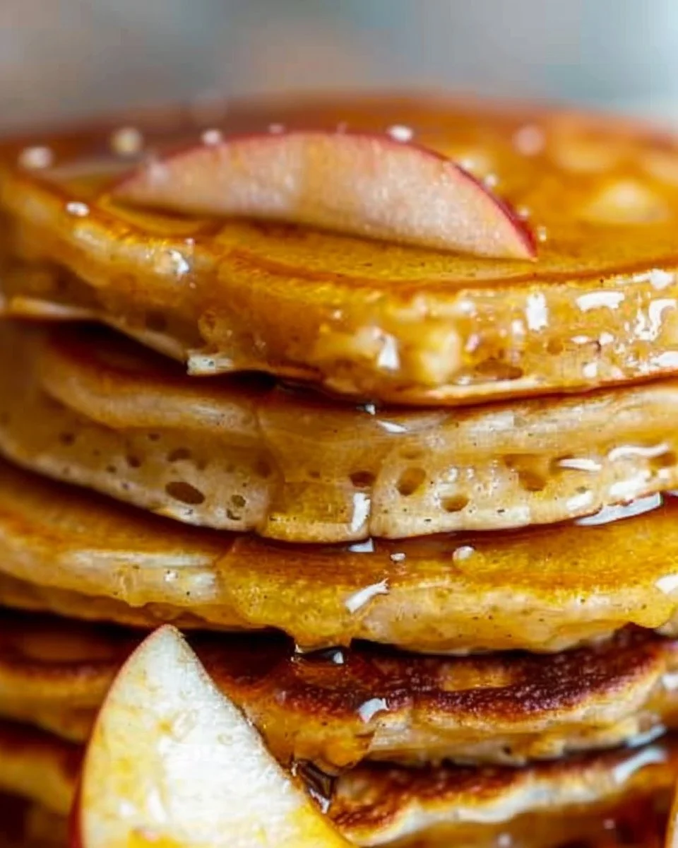 Healthy Oatmeal Apple Pancakes