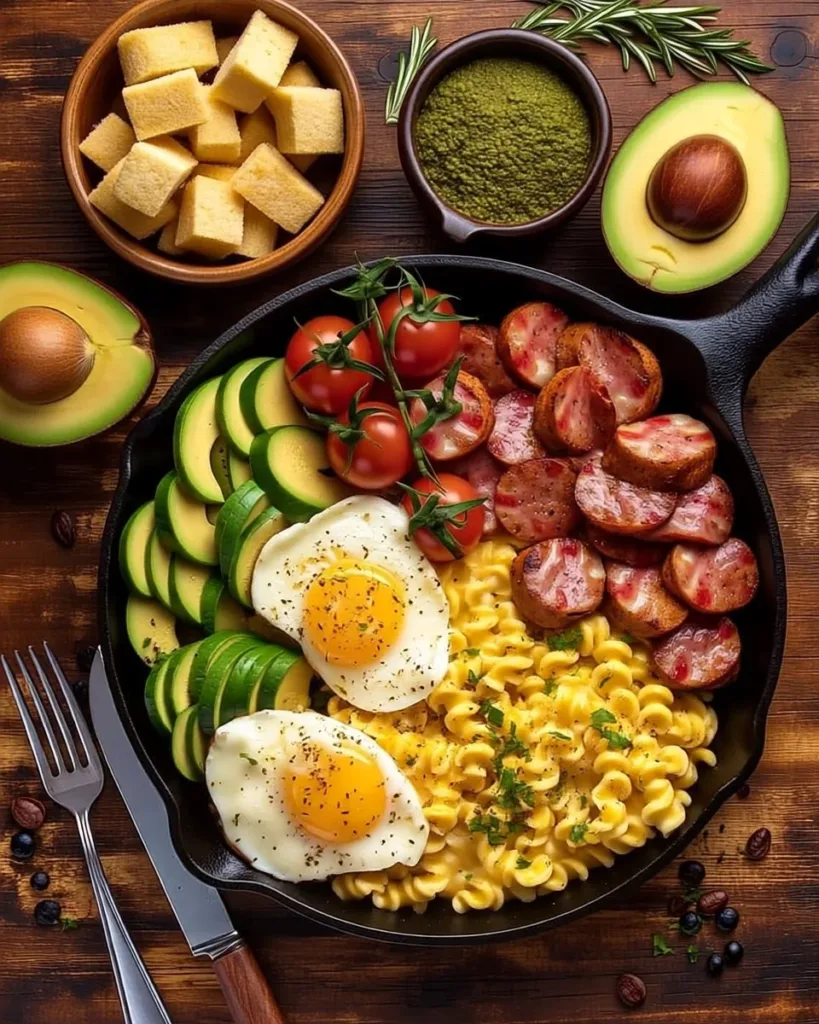 High-protein breakfast featuring eggs, Greek yogurt, and whole grain toast.