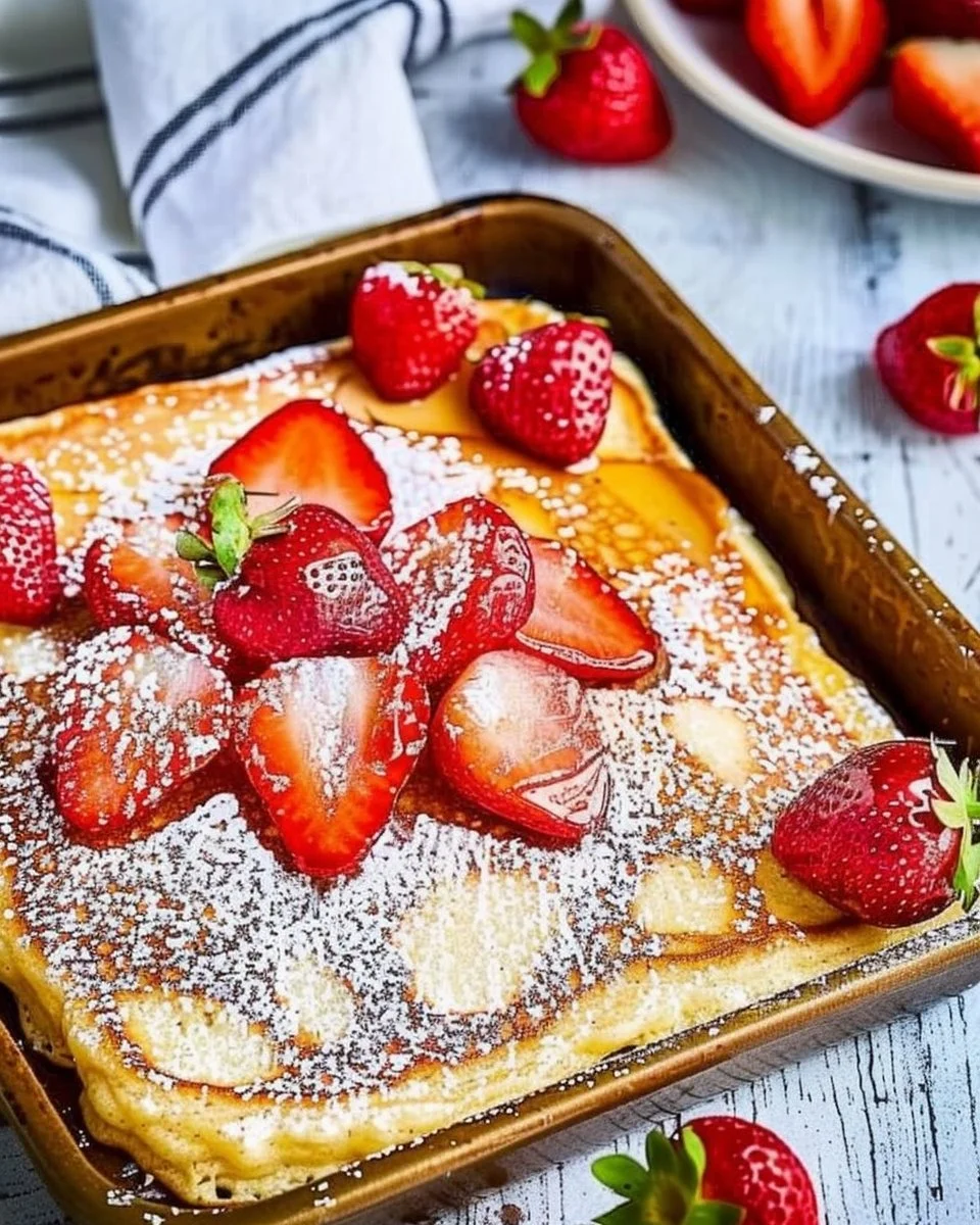 High Protein Cottage Cheese Oven Pancakes