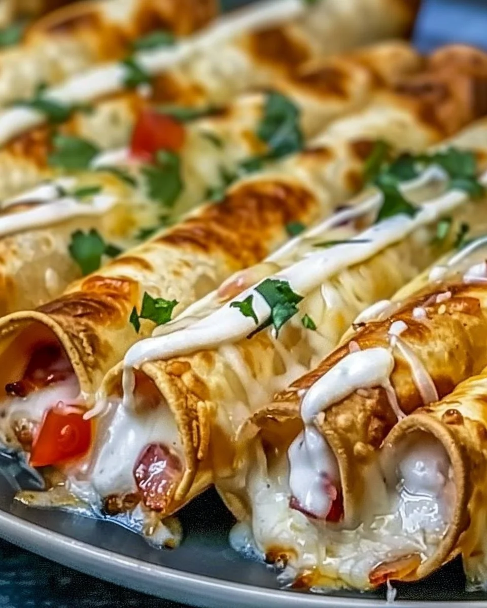 Crunchy Keto Chicken Bacon Ranch Taquitos for Epic Flavor