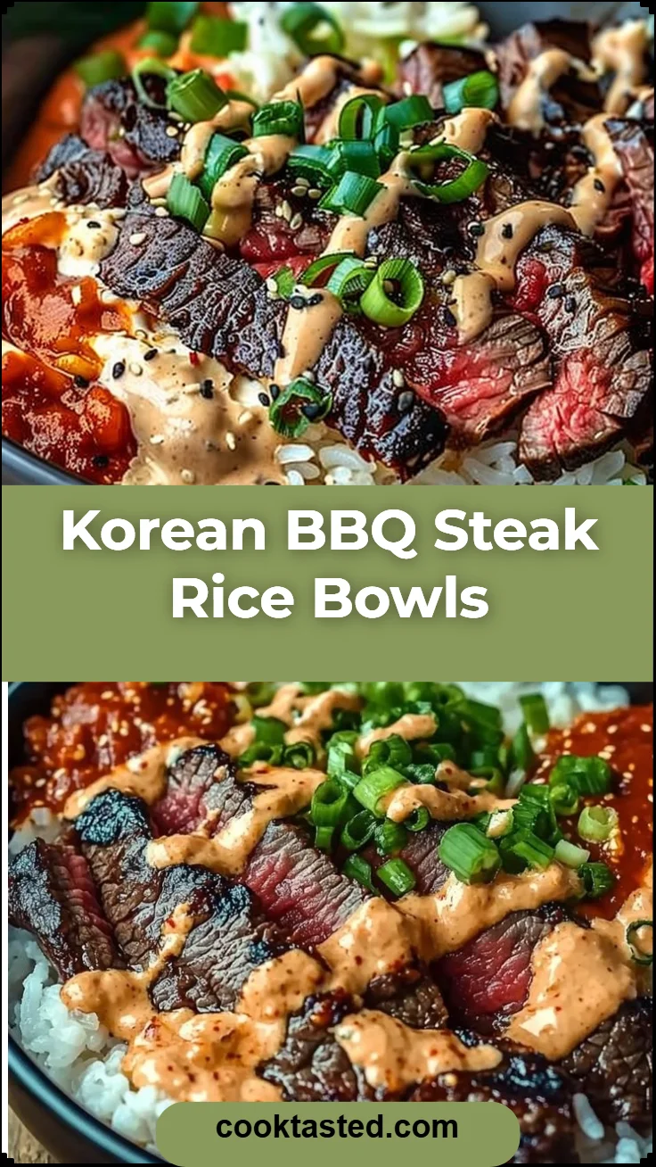 Korean BBQ Steak Rice Bowls
