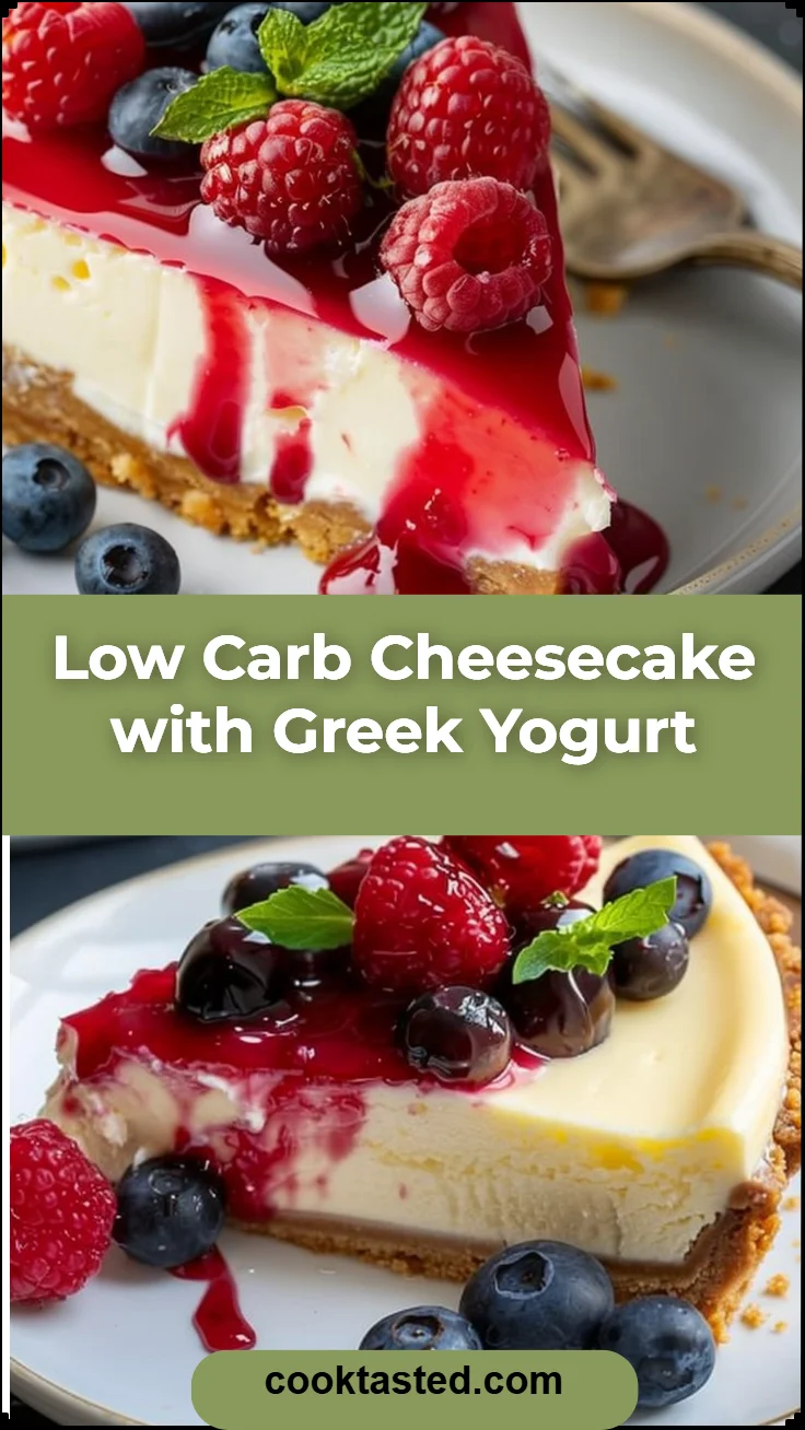 Low Carb Cheesecake with Greek Yogurt