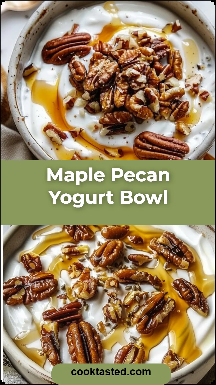 Maple Pecan Yogurt Bowl