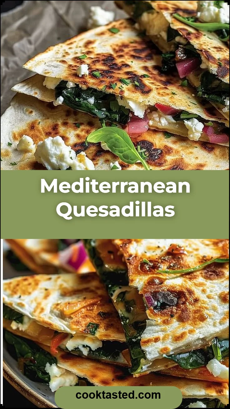 Mediterranean Quesadillas