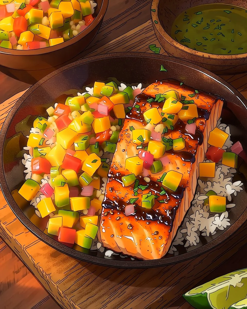 Salmon with Mango Salsa