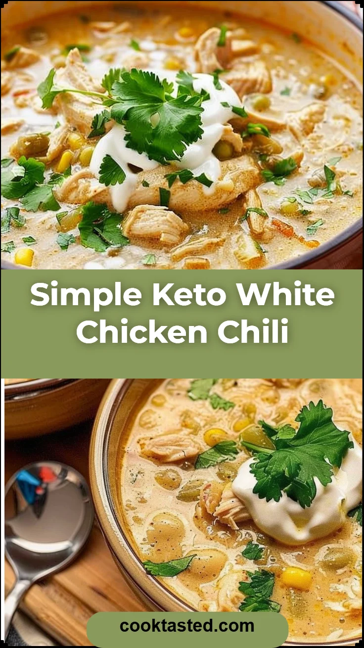 Simple Keto White Chicken Chili