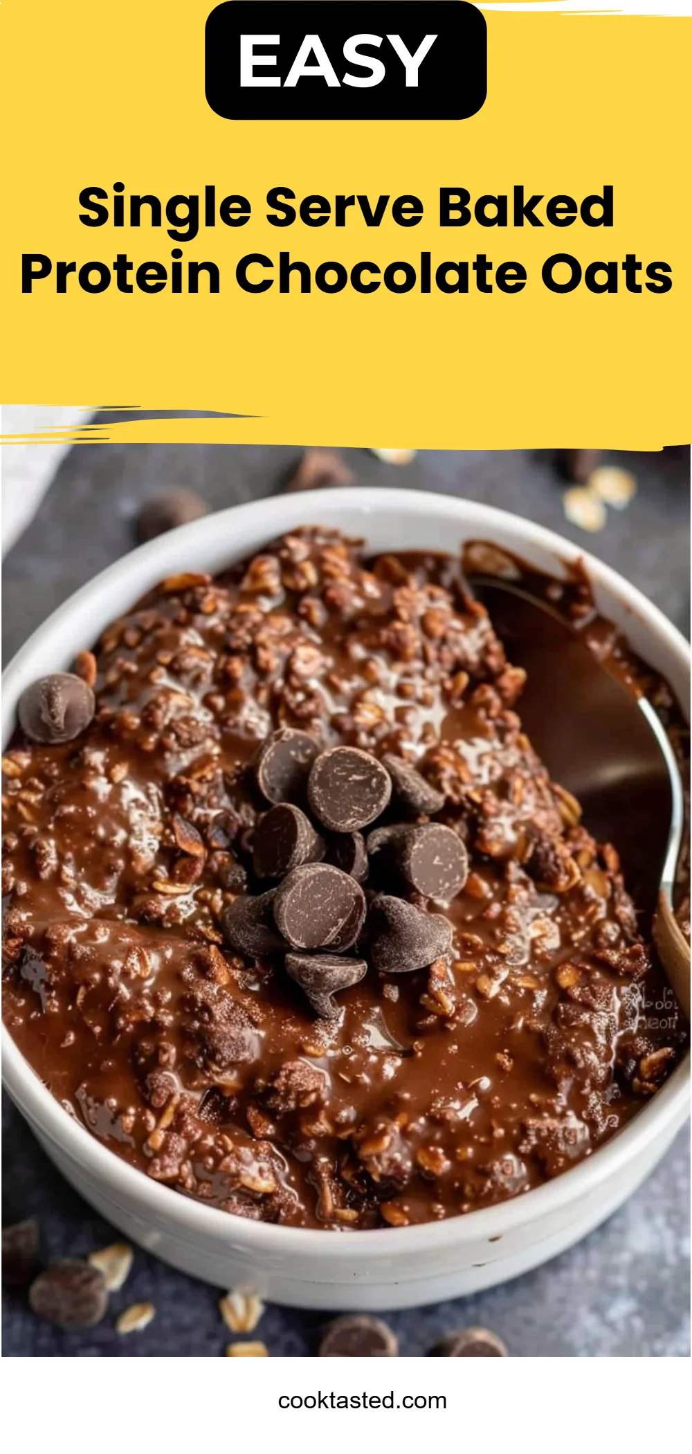 Single Serve Baked Protein Chocolate Oats
