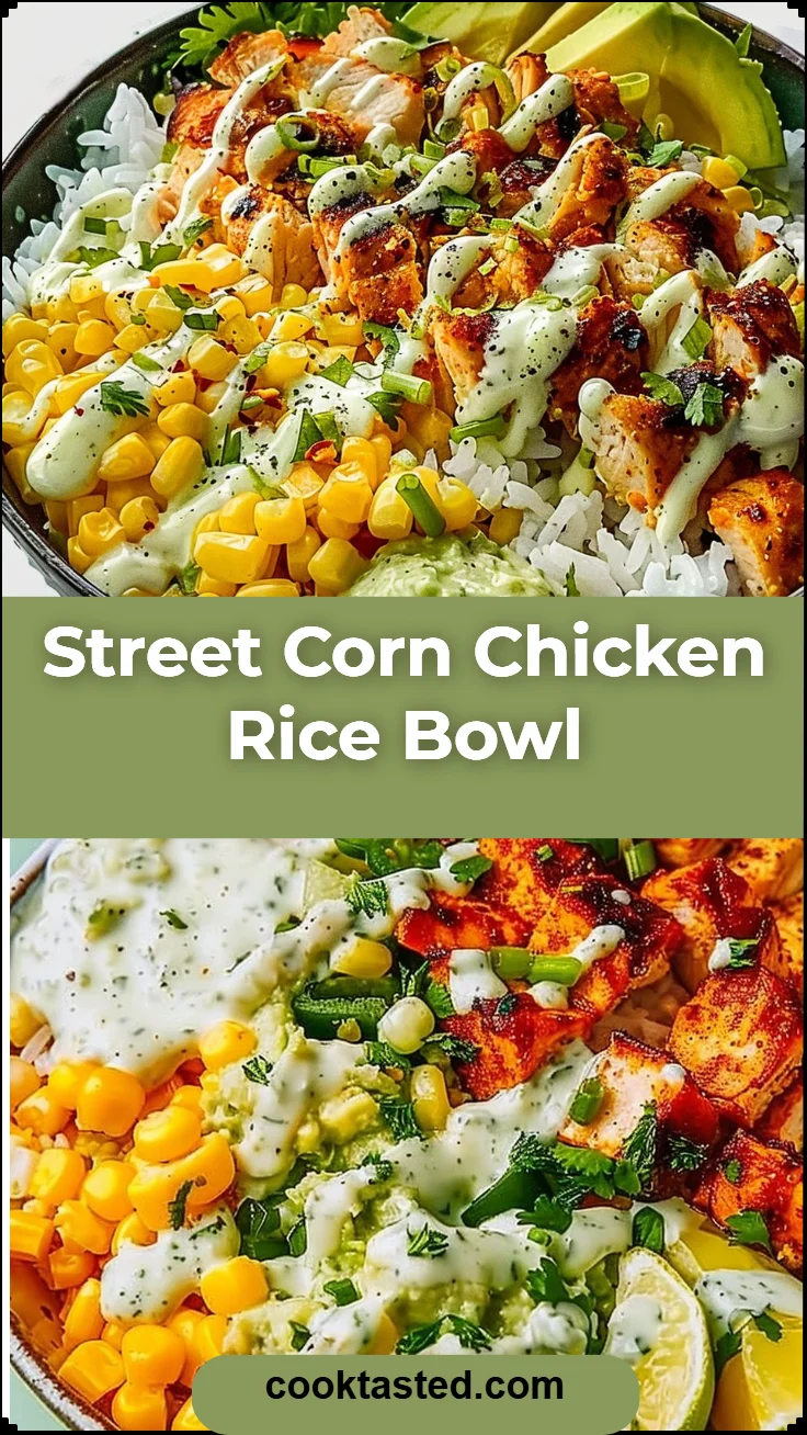 Street Corn Chicken Rice Bowl