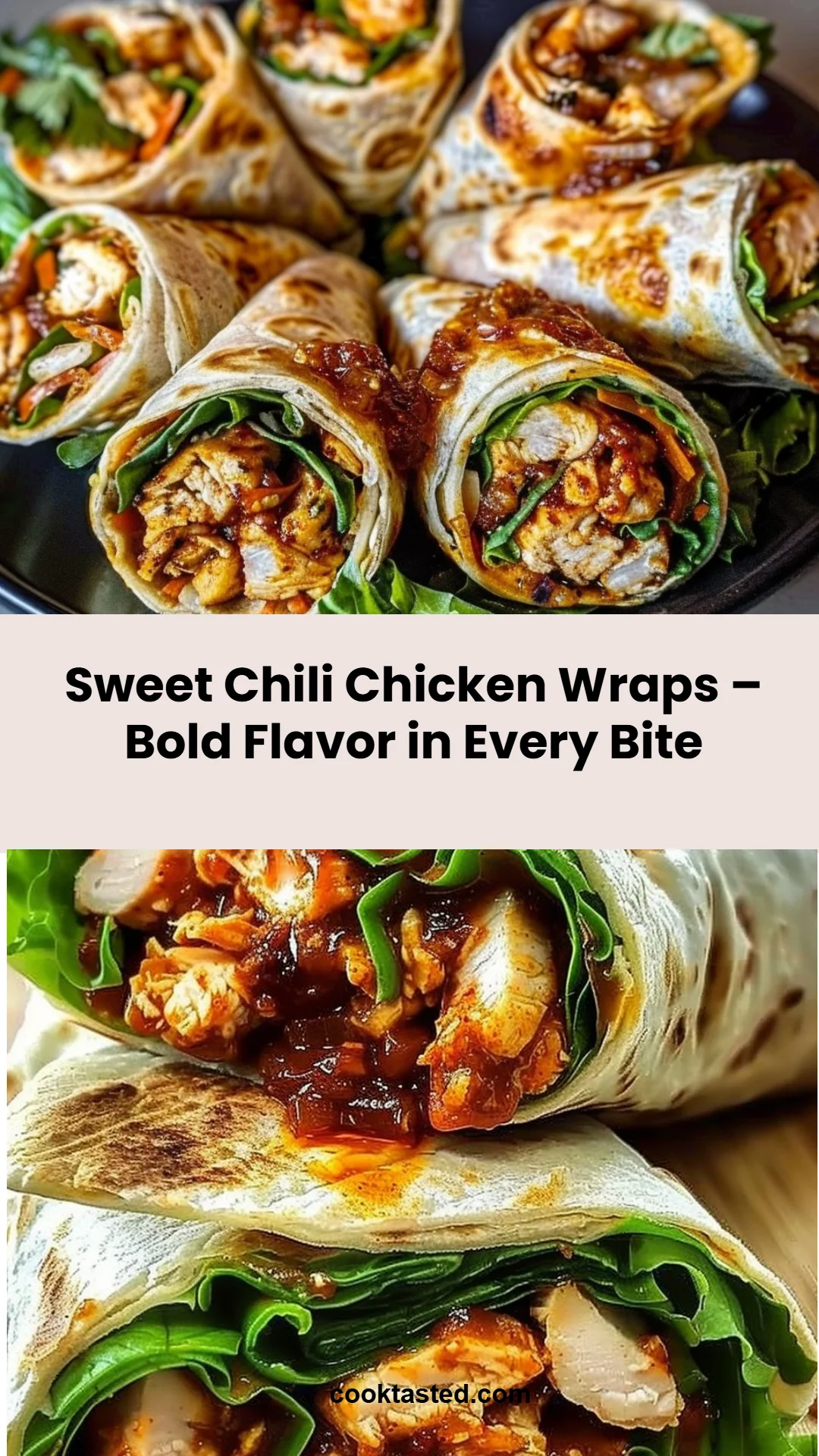 Sweet Chili Chicken Wraps – Bold Flavor in Every Bite