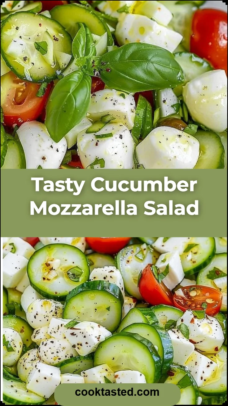 Tasty Cucumber Mozzarella Salad