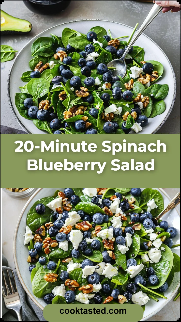 20-Minute Spinach Blueberry Salad