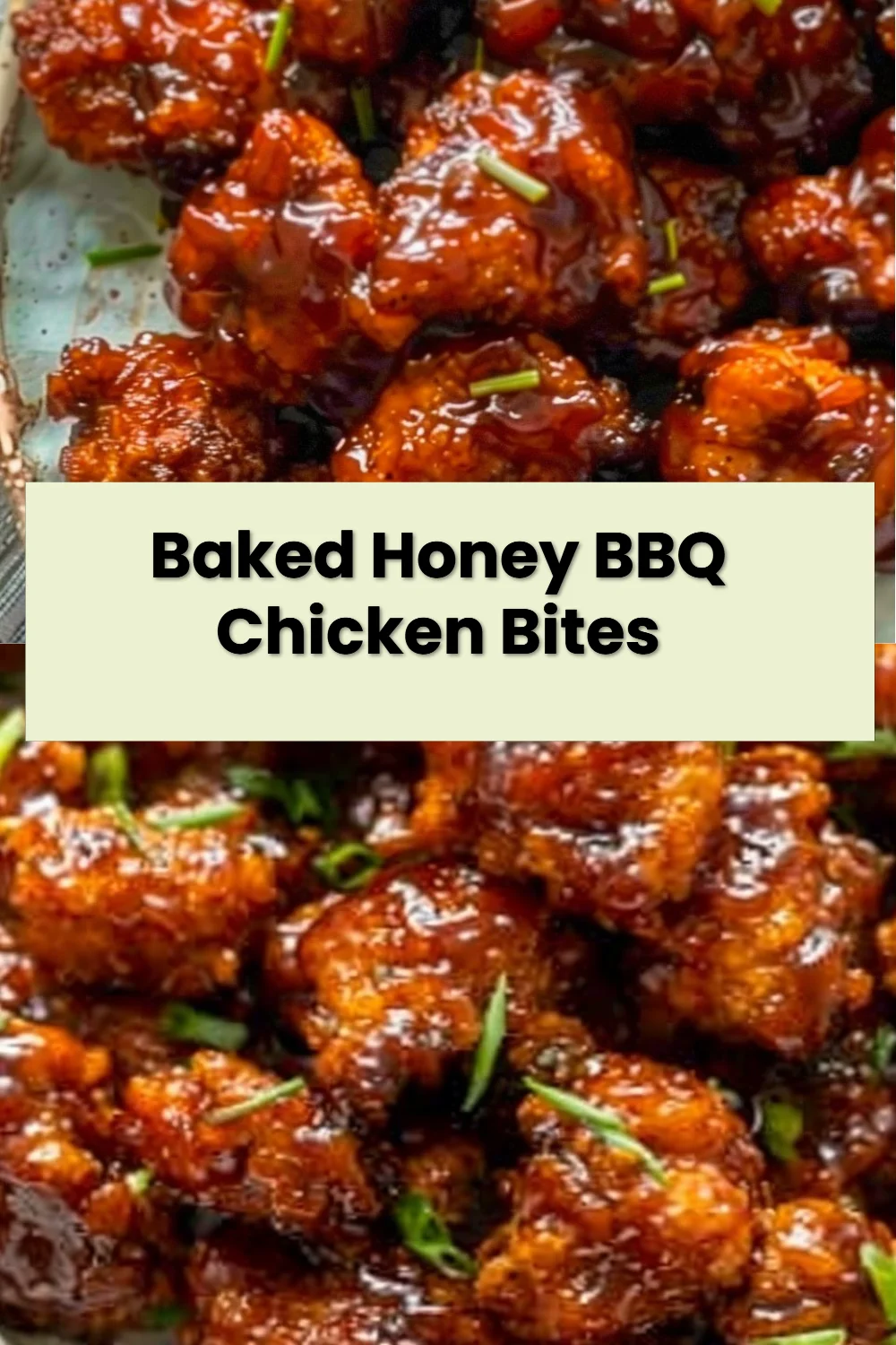 Baked Honey BBQ Chicken Bites