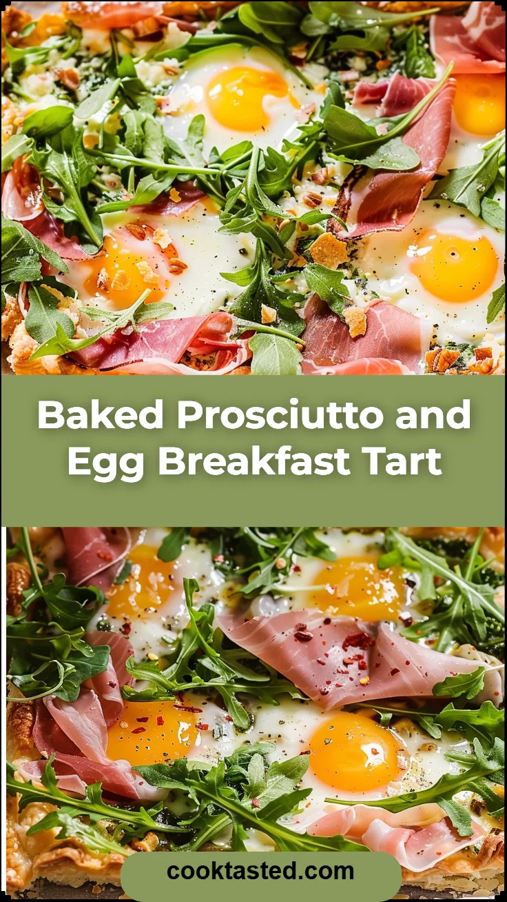 Baked Prosciutto and Egg Breakfast Tart